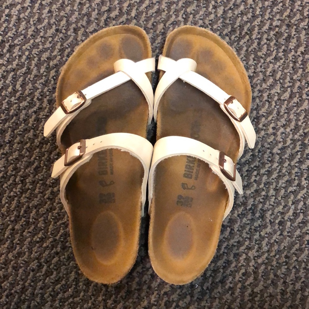 Birkenstock metallic sandal size 39